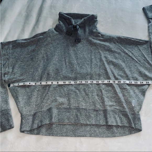 Free People Heather Gray Cowl Neck Sweatshirt - Picture 7 of 9